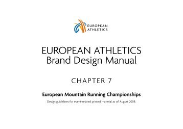 EUROPEAN ATHLETICS Brand Design Manual