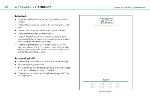 EUROPEAN ATHLETICS Brand Design Manual