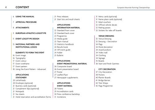 EUROPEAN ATHLETICS Brand Design Manual