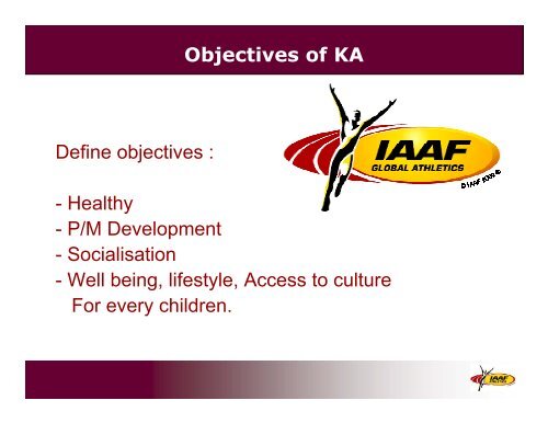 IAAF KIDS' ATHLETICS - European Athletics