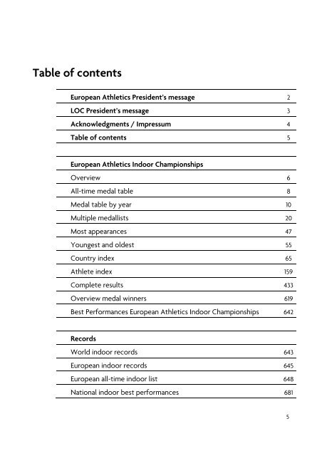 Statistics handbook - European Athletics