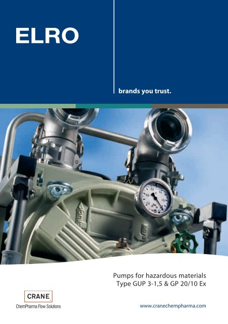 Pumps for hazardous materials Type GUP 3-1,5 & GP 20/10 Ex ...