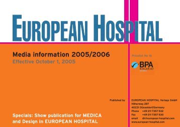Media information 2005/2006 - European-Hospital