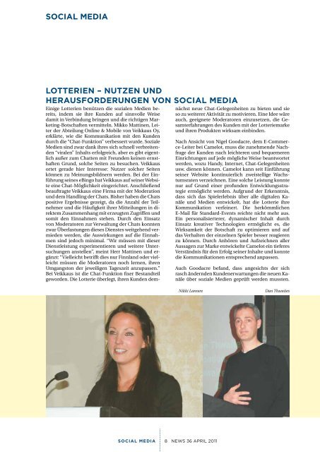 social Media - European Lotteries