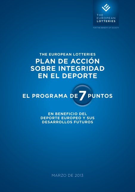 the european lotteries plan de acción sobre integridad en el deporte ...