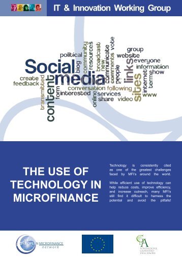 The Use of Technology in Microfinance - Fondazione Giordano Dell ...