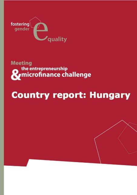 Gender Equality National Report Hungary - European-microfinance ...