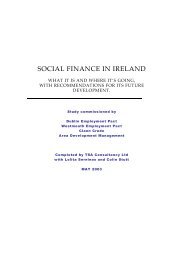 SOCIAL FINANCE IN IRELAND - Dublin Employment Pact