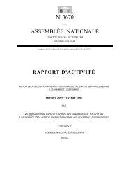 Rapport d'activité - Assemblée nationale