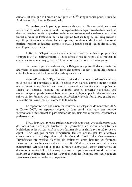 Rapport d'activité - Assemblée nationale