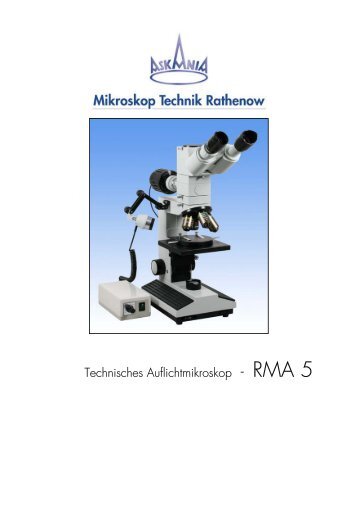 Technisches Auflichtmikroskop - RMA 5 - Mikroskop Technik ...