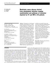 Masticator space abscess derived from odontogenic infection ...