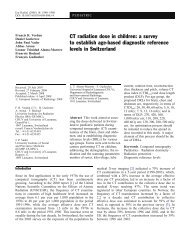 CT radiation dose in children - European Radiology