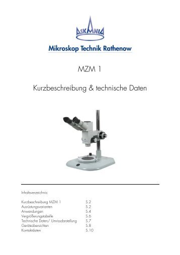 MZM 1 - Mikroskop Technik Rathenow Gmbh