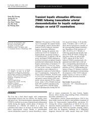 Transient hepatic attenuation difference (THAD) following ...