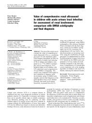 Value of comprehensive renal ultrasound in children with acute ...