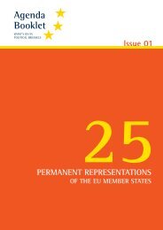 25 Permanent Representations - European Agenda