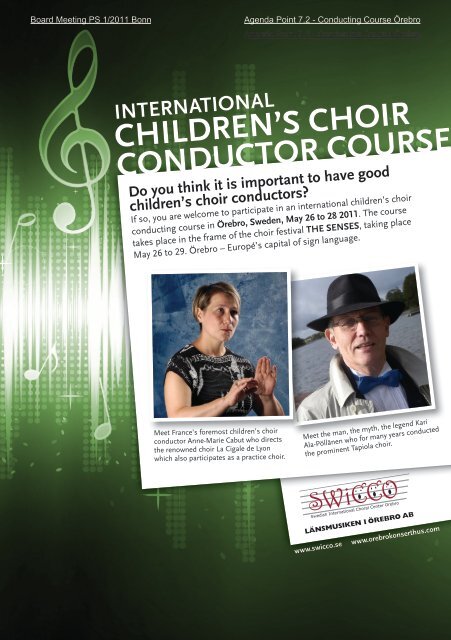 children's choir conductor course - European Choral Association ...