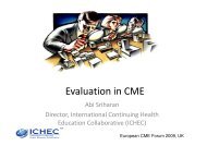 Evaluation in CME - European CME Forum