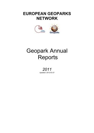 Geopark Annual Reports - European Geoparks Network