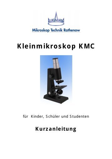 Kleinmikroskop KMC - Mikroskop Technik Rathenow Gmbh