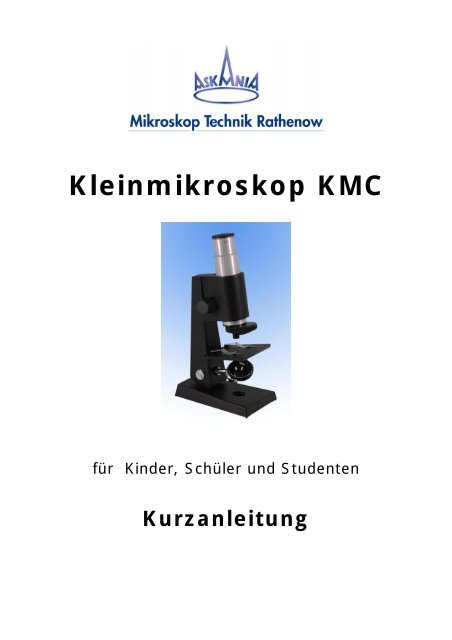 Kleinmikroskop KMC - Mikroskop Technik Rathenow Gmbh