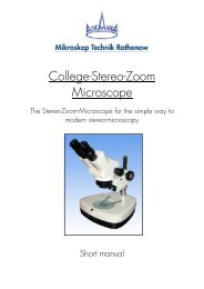 College-Stereo-Zoom Microscope - Mikroskop Technik Rathenow ...