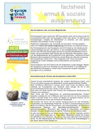 factsheet armut & soziale ausgrenzung - EUROPE DIRECT Oldenburg