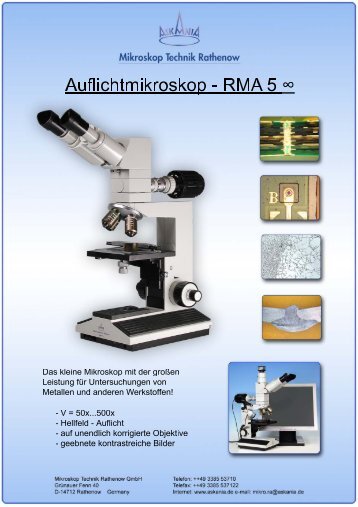 Auflichtmikroskop - RMA 5,
