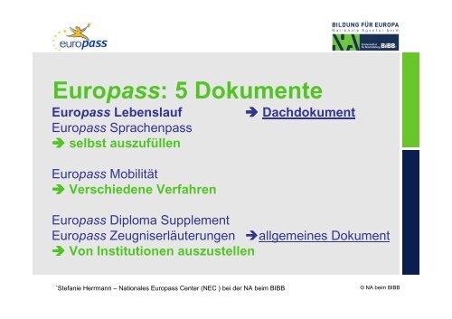 Europass (NA-BIBB) - EUROPE DIRECT Oldenburg