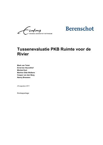 Tussenevaluatie PKB Ruimte voor de Rivier - Europese Beweging