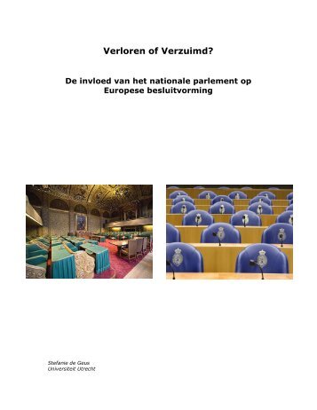 S. de Geus - Verloren of Verzuimd? - Europese Beweging