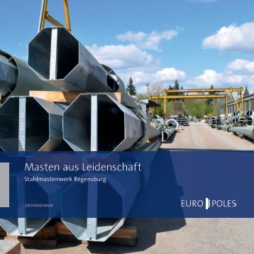 Broschüre Stahlmastenwerk Regensburg - Europoles