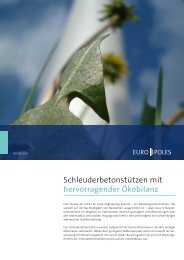 Schleuderbetonstützen mit hervorragender ökobilanz - Europoles