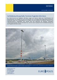 Referenz Flughafen Köln-Bonn - Europoles