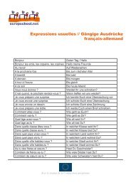 Expressions usuelles // Gängige Ausdrücke français-allemand