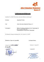 Leistungsvereinbarung - Albert Schweitzer Kinderdorf Hessen ev