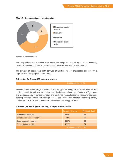 Energy RTD Information Systems in the ERA - European ...