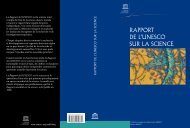 RAPPORT DE L'UNESCO SUR LA SCIENCE - Eurosfaire