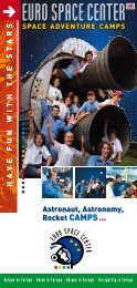 Space adventure Camps - Euro Space Center