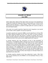 DOSSIER DE PRESSE Juin 2005 - Euro Space Center