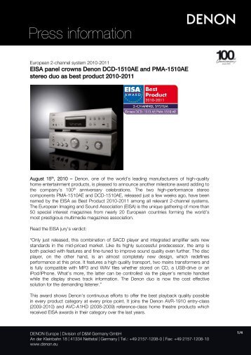 Press information - Denon