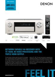 avr-3313 network capable av-receiver with 7x 165w, 4k ... - Denon UK