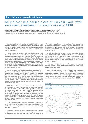 Rapid communications - Eurosurveillance