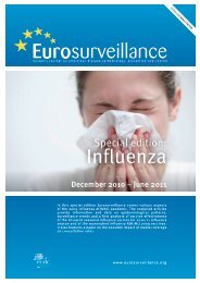 Influenza - Eurosurveillance