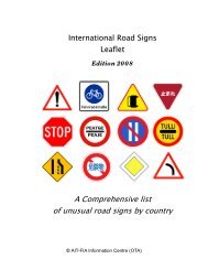 International Road Signs - EuroTest