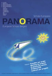 Panorama 232 (1/2006) - Working by projects - Schola Europaea