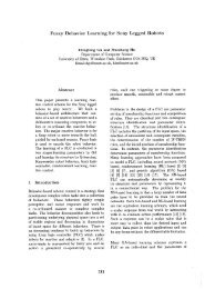 Fuzzy Behavior Learning for Sony Legged Robots - EUSFLAT