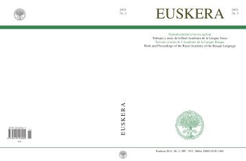 Euskera 2011, 56, 3 - Euskaltzaindia