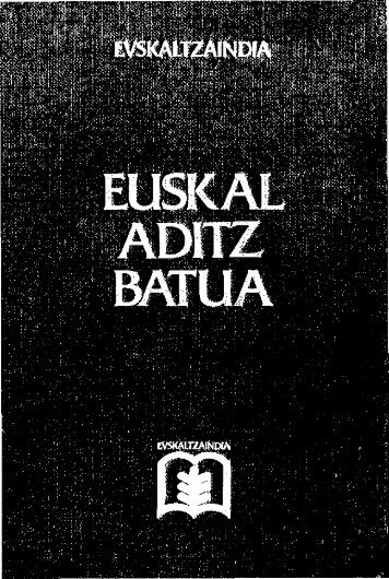 Euskal aditz batua - Euskaltzaindia